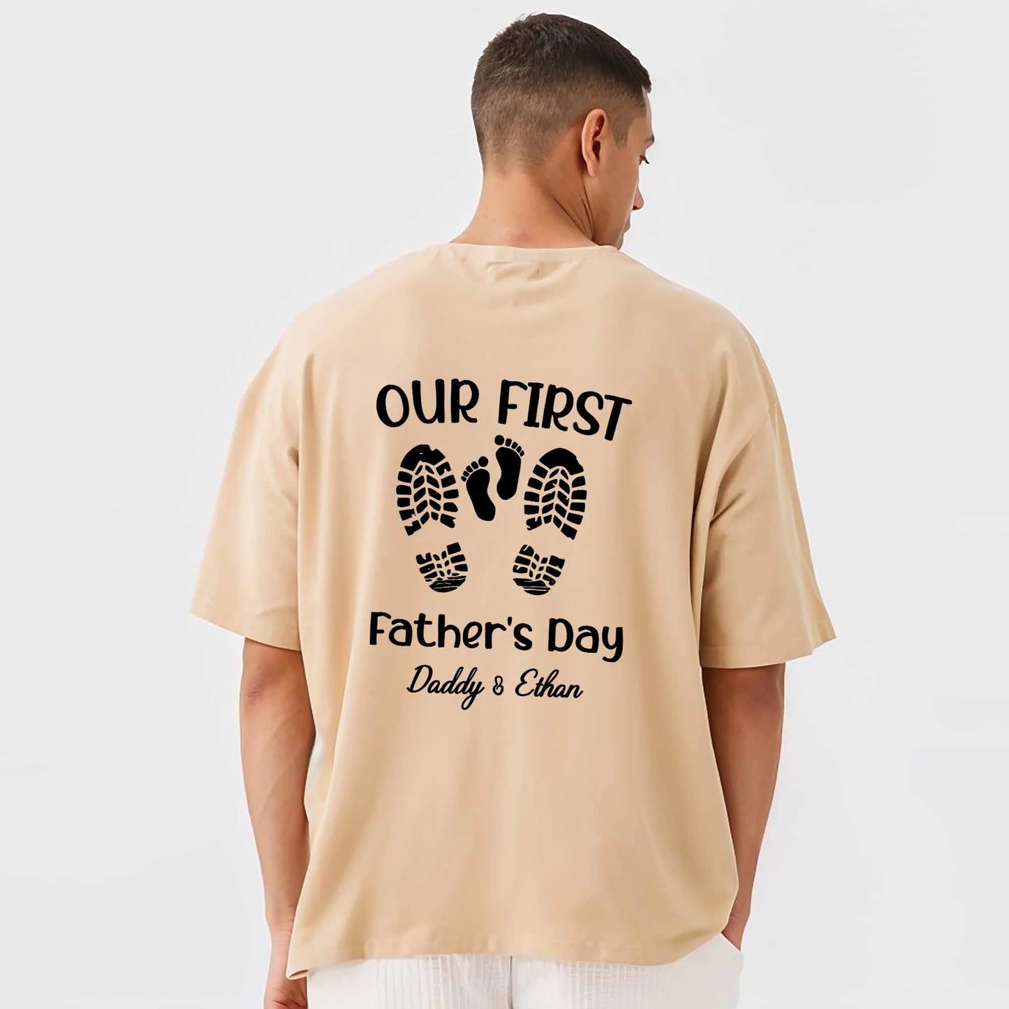 Personalised Our First T-Shirt - Custom Gift for Dad - Perfect for Any Occasion