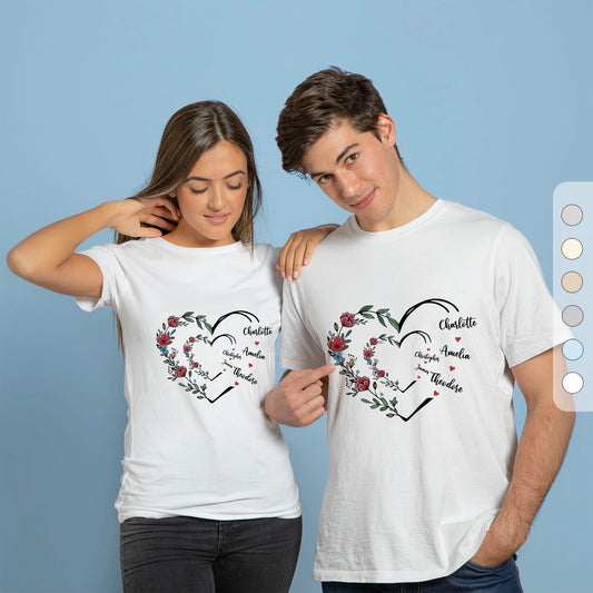 I Love You Forever & Always - Custom Family T Shirts - Mothers Day Presents