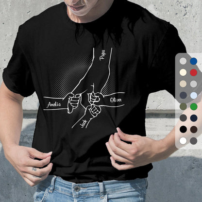 Hand In Hand, I Will Always Protect You - Custom Printed T Shirts - Mother's Day Gift Ideas
