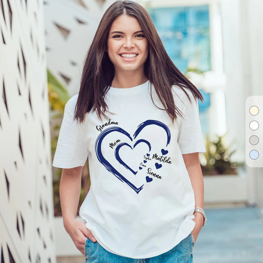Mom's Grandma's Sweethearts - Personalised Shirts for Family - Mother's Day Gifts