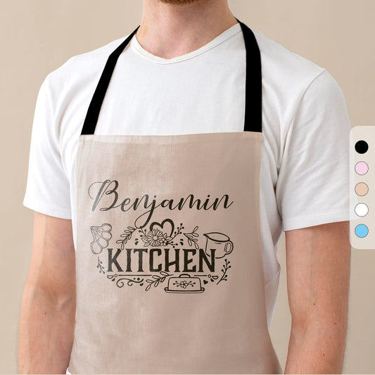 Custom Chef Apron - Personalised Kitchen Accessory - Perfect Gift For Cooks