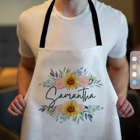 Personalised Apron For Women - Custom Name Apron - Thoughtful Baking Gift