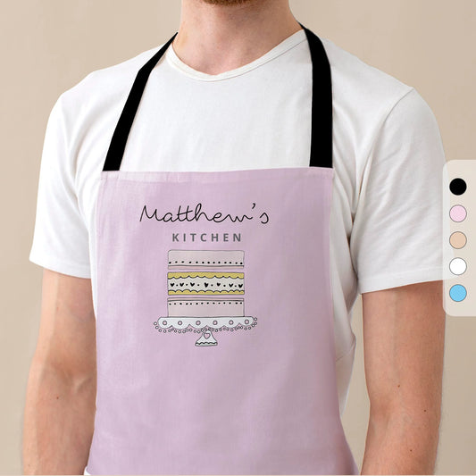 Custom Apron For Mom - Personalised Cooking Apron - Unique Kitchen Gift