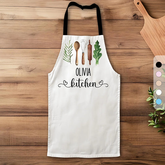 Custom Apron Gift For Mom - Personalised Kitchen Apron - Mother's Day Design