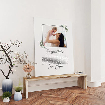 Family Picture Canvas - Mother's Day Custom Photo - Mother's Day Gift Ideas