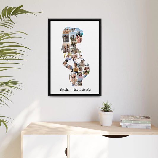 Personalised Gift For Mom - Mom to be Photo Collage - Birthday Gift For Daughter