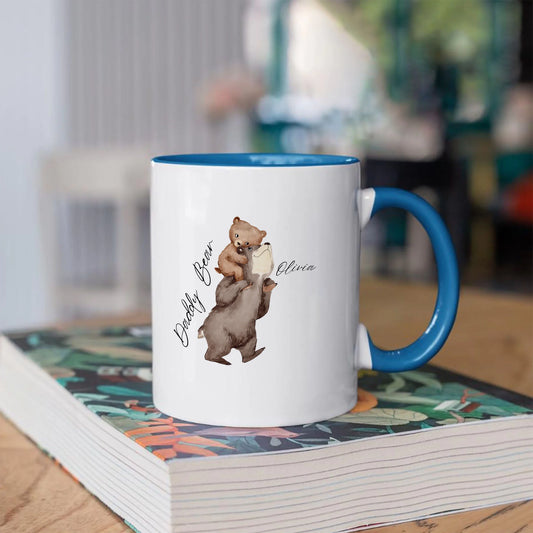 Daddy & Cubs Custom Mug - Bear Family Design, Unique Gift for Dad