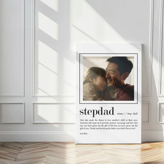 Custom Dad Canvas Print - Emotional Quote Gift for Any Occasion