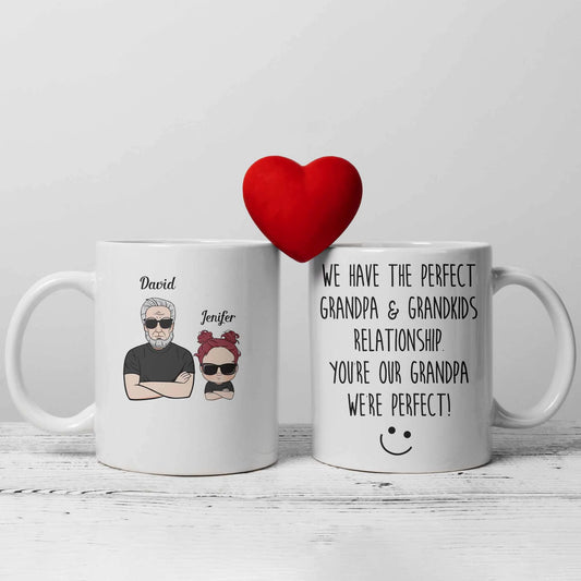The Best Grandpa Mug - Custom Gift From Grandkids, Perfect for Birthday or Father's Day
