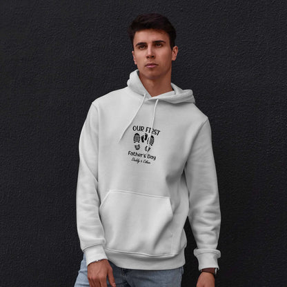 Personalised Our First Father's Day Hoodie - Custom Gift for Dad