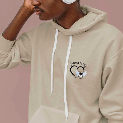 Personalised Forever in My Heart Hoodie - Pet Memorial Gift, Custom Dog/Cat Design