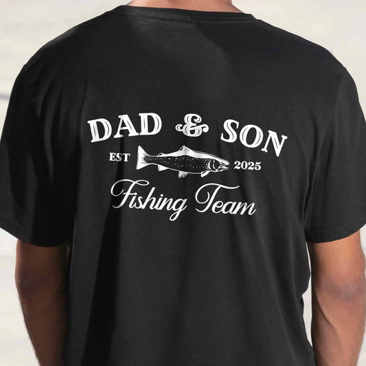 Fishing Buddies for Life - Matching Dad and Kid T-Shirt, Personalised Father’s Day Gift