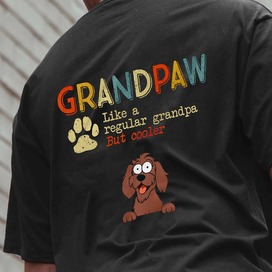 Custom Grandpaw T-Shirt - Cool Gift for Dog-Loving Grandpa, Perfect for Father’s Day