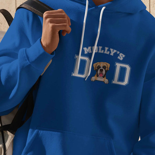 Personalised Unisex Hooded Sweatshirt - Gift For Dog Dad, Pet Lovers