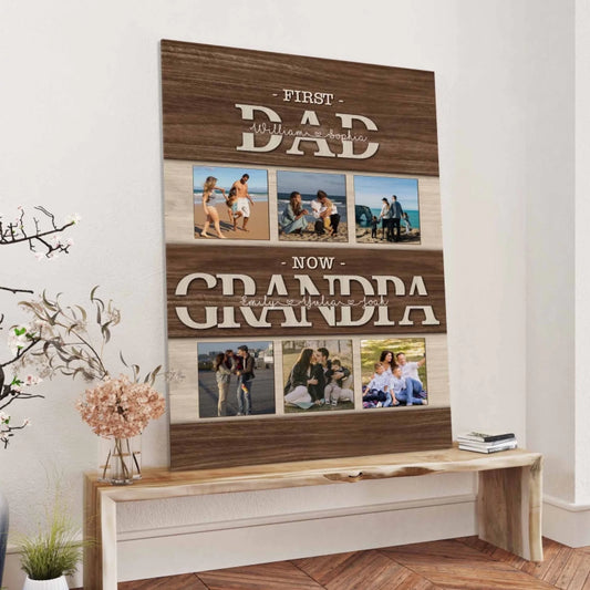Custom Photo Canvas - I Know You Love Me Unconditionally - Gift for Daddy