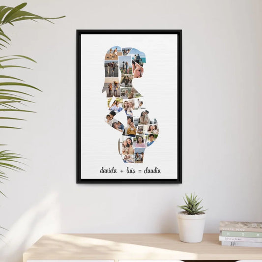 Personalised Gift For Mom - Mom to be Photo Collage - Birthday Gift For Daughter