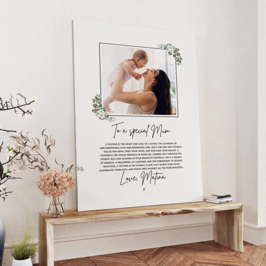 Family Picture Canvas - Mother's Day Custom Photo - Mother's Day Gift Ideas
