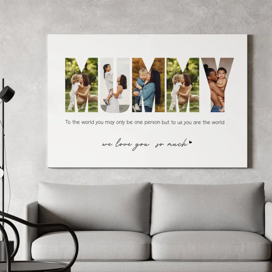 Collage Picture Mama Frame - Personalised Keepsake for Mom - Gifts for Mother