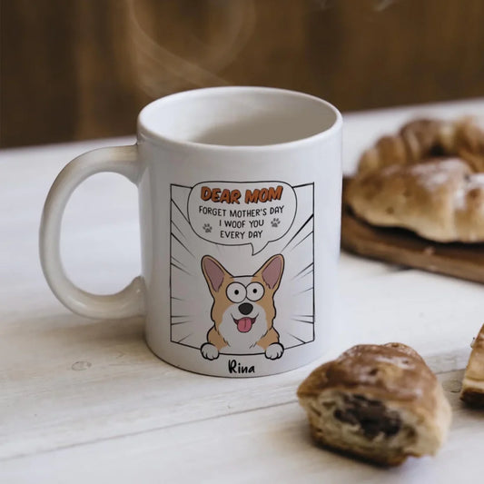 We Woof You - Personalised Ceramic Coffee Cups - Gifts for Dog Mom