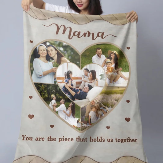 Mommy You Are The Pieces - Personalised Blankets With Pictures - Mother's Day Gifts