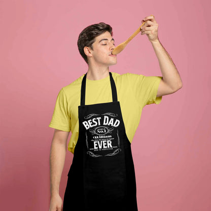 Best Dad Ever - Personalised Dad Apron, Father’s Day Kitchen Gift