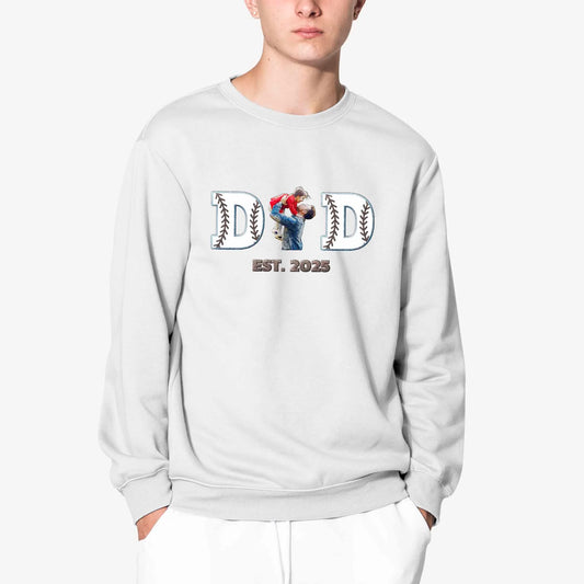 Custom Baseball Dad Sweatshirt – Embroidered Sweatshirt, Unique Gift