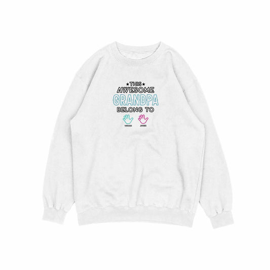 This Daddy Belongs To - Personalised Embroidered Sweatshirt for Father’s Day, Gift from Kids